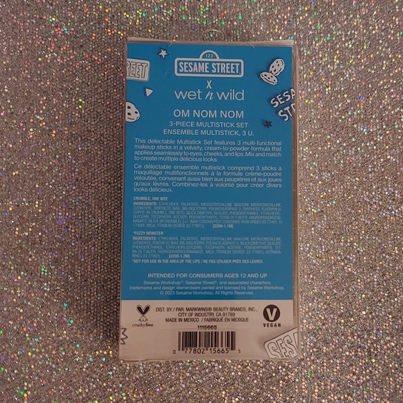 Wet n Wild COOKIE MONSTER 3 pc Makeup Sticks Sesame Street-NEW - Picture 3 of 5